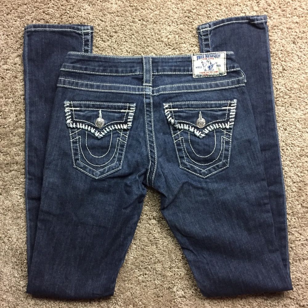 True Religion Flap Pocket Skinny Jeans 26